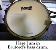 Thats me in the bass drum!