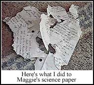 Sherlock and Maggie's Science Paper